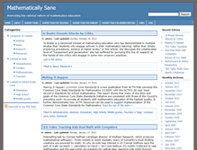 Tablet Screenshot of mathematicallysane.com